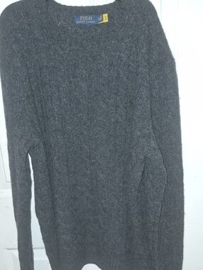 Polo by Ralph Lauren  Cashmere Charcoal Crewneck Sweater XL